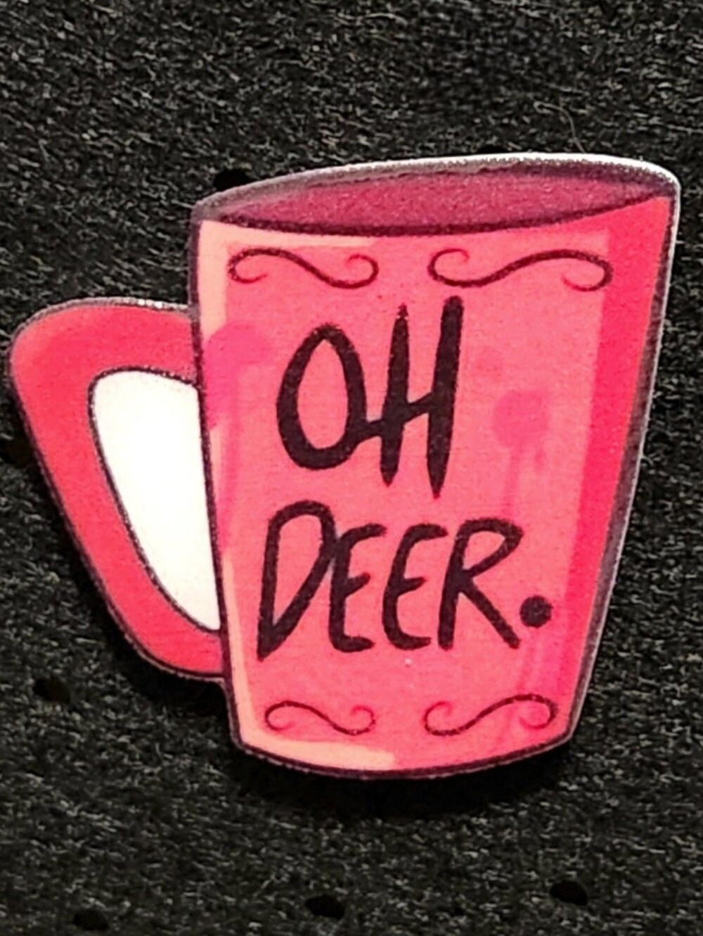 Alastor's Oh Deer Mug Pin - Hazbin Hotel